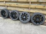 Zwart Borbet velgen met banden, Auto-onderdelen, Ophalen, Gebruikt, Banden en Velgen, 17 inch