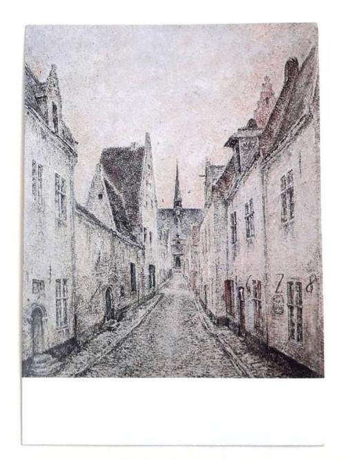 postkaart "Straatje in het Groot Begijnhof te Leuven", Verzamelen, Postkaarten | België, Ongelopen, Vlaams-Brabant, Verzenden