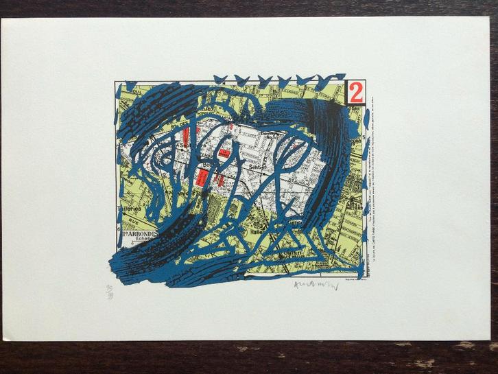 Alechinsky - 2ème arrondissement de Paris (90/99), Antiek en Kunst, Kunst | Litho's en Zeefdrukken, Ophalen