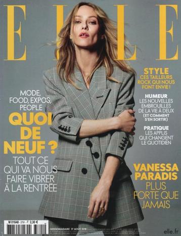 ELLE France magazine - 17 Août 2018 - Vanessa Paradis beschikbaar voor biedingen
