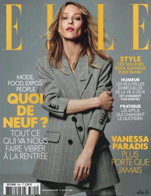 ELLE France magazine - 17 Août 2018 - Vanessa Paradis, Boeken, Tijdschriften en Kranten, Zo goed als nieuw, Damesbladen, Verzenden
