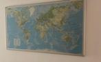 Ingekaderde grote wereld kaart, Hobby en Vrije tijd, Kaarten | Zelfgemaakt, Ophalen