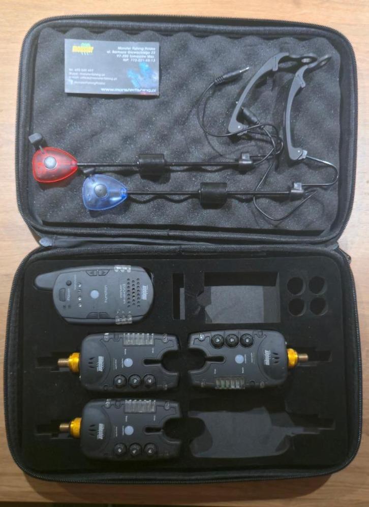 Monster Fishing beetmelders set., Watersport en Boten, Hengelsport | Karpervissen, Zo goed als nieuw, Ophalen