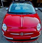 Fiat 500 1250 cc Cabrio benzine 108 k kilometer 2014 jaar, Autos, Achat, Jantes en alliage léger, Rouge, Essence