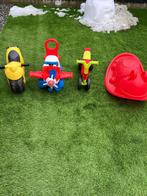 Paw patrol loopvliegtuig, schommel, loopfiets brommer, Ophalen, Gebruikt