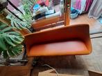 Vintage oranje bankje, Huis en Inrichting, Zetels | Zetels en Chaises Longues, Ophalen, Zo goed als nieuw