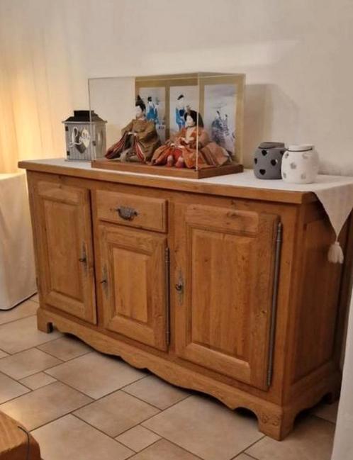 Eiken dressoir + tafel met stoelen, Huis en Inrichting, Kasten | Dressoirs, Zo goed als nieuw, Ophalen