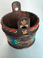 Vintage Rosemaling, plantenpot, Verzamelen, Retro, Ophalen of Verzenden