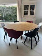 Ronde eiken eettafel, Ophalen, Zo goed als nieuw
