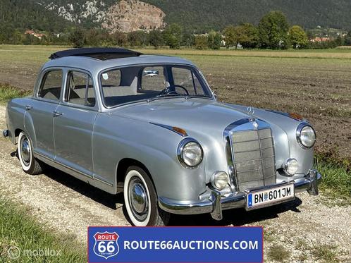 Mercedes 219 (W105) 1956 | Route 66 Auctions, Auto's, Oldtimers, Bedrijf, Te koop, Mercedes-Benz, Benzine, Berline, 4 deurs, Handgeschakeld