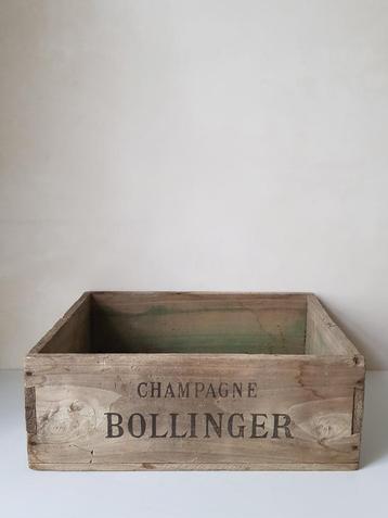 Caisse vintage en bois - Champagne BOLLINGER - 1959