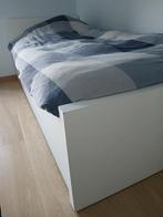 Eenpersoonsbed wit, Huis en Inrichting, Slaapkamer | Bedden, Ophalen, Gebruikt, 90 cm, Eenpersoons