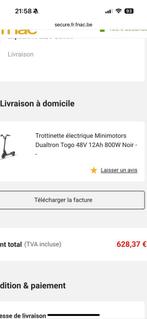 Dualtron Togo 48V 12H 800W, suspension avant, arriere, Ophalen, Zo goed als nieuw, Dualtron