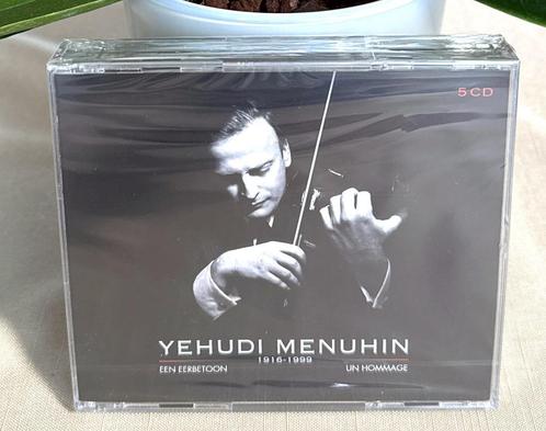 YEHUDI MENUHIN / CD Een eerbetoon / Boxset 5 CD's / NIEUW, Cd's en Dvd's, Cd's | Instrumentaal, Nieuw in verpakking, Boxset, Ophalen of Verzenden