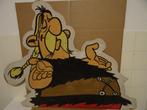 Vintage bord Asterix Obelix Kostunrix reclamebord vishandel, Asterix en Obelix, Overige typen, Gebruikt, Ophalen