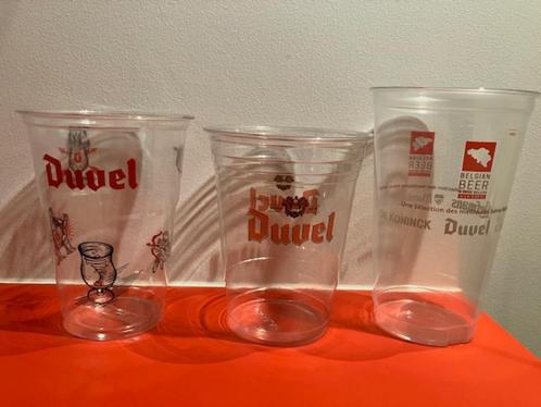 Duvel 3 verschillende plastic bekers, Verzamelen, Biermerken, Zo goed als nieuw, Glas of Glazen, Duvel, Ophalen of Verzenden
