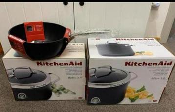 Kitchenaid 2 kookpotten en sauspannetje NIEUW beschikbaar voor biedingen