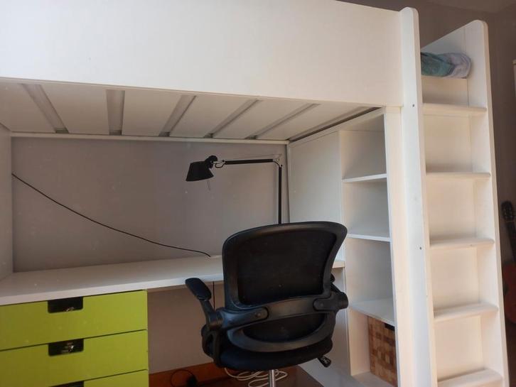 Lit mezzanine/bureau/garde-robe, Maison & Meubles, Chambre à coucher | Linge de lit, Enlèvement