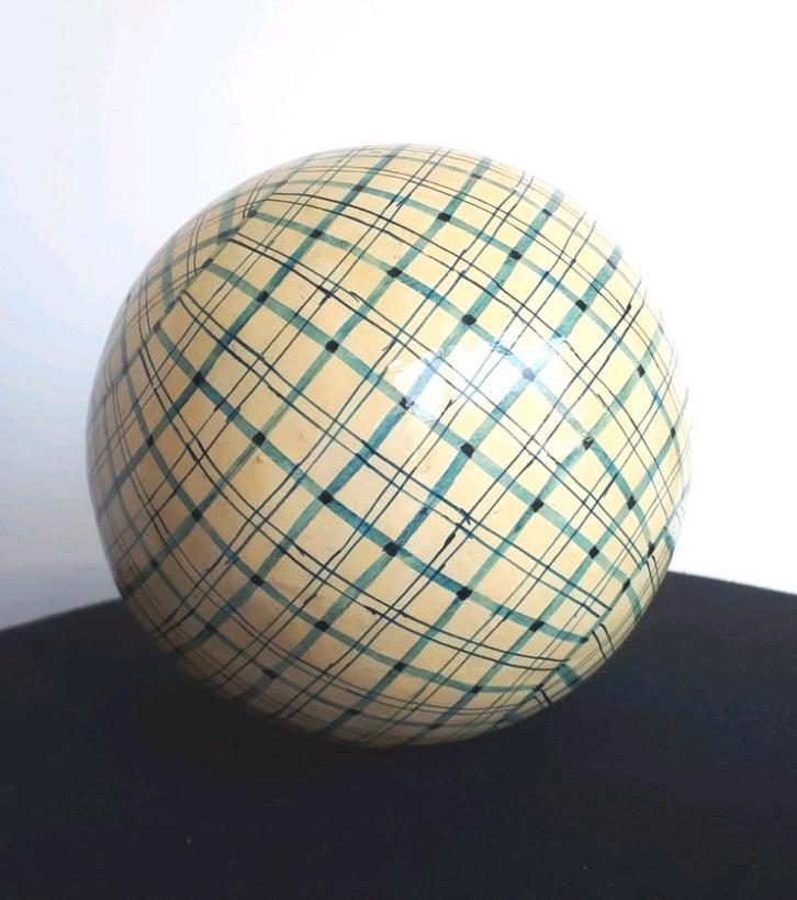 Ancienne sphère décorative peinte à la main, Antiquités & Art, Antiquités | Accessoires de maison, Enlèvement ou Envoi