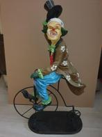 Clown op fiets, Ophalen of Verzenden