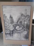 Pentekening - Van Goethem, Antiek en Kunst, Kunst | Tekeningen en Fotografie, Ophalen