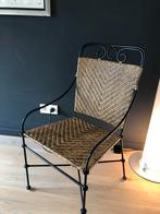 Belle chaise en fer forgé et rotin de qualité, Maison & Meubles, Comme neuf, Enlèvement