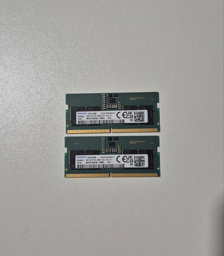 Samsung 16GB DDR5 RAM Kit (2x 8GB) SODIMM - 4800MHz, Computers en Software, RAM geheugen, Nieuw, Laptop, 16 GB, DDR5, Ophalen of Verzenden