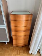 IKEA Commode design en bois ondulé „aneboda wave”, Maison & Meubles, Enlèvement, Comme neuf, Verre