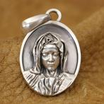 Heilige Maagd Maria Hanger - 925 zilver, Verzenden, Nieuw, Kruis of Symbool, Zilver