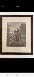 2 mooie schilderijen jachttafereel, Antiek en Kunst, Kunst | Schilderijen | Klassiek, Ophalen