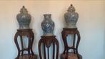 REALLY RARE & VERY OLD SET WHITE BLUE  3 ANTIQUE ITEMS 46CM, Enlèvement