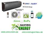 GREE FAIRY BLACK INVERTER WARMTEPOMP WIFI R32 2.5KW- 7KW, Ophalen of Verzenden, Nieuw, Timer