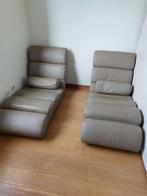 Twee verstelbare lounge zetels, Maison & Meubles, Canapés | Sofas & Chaises Longues, Enlèvement, Utilisé