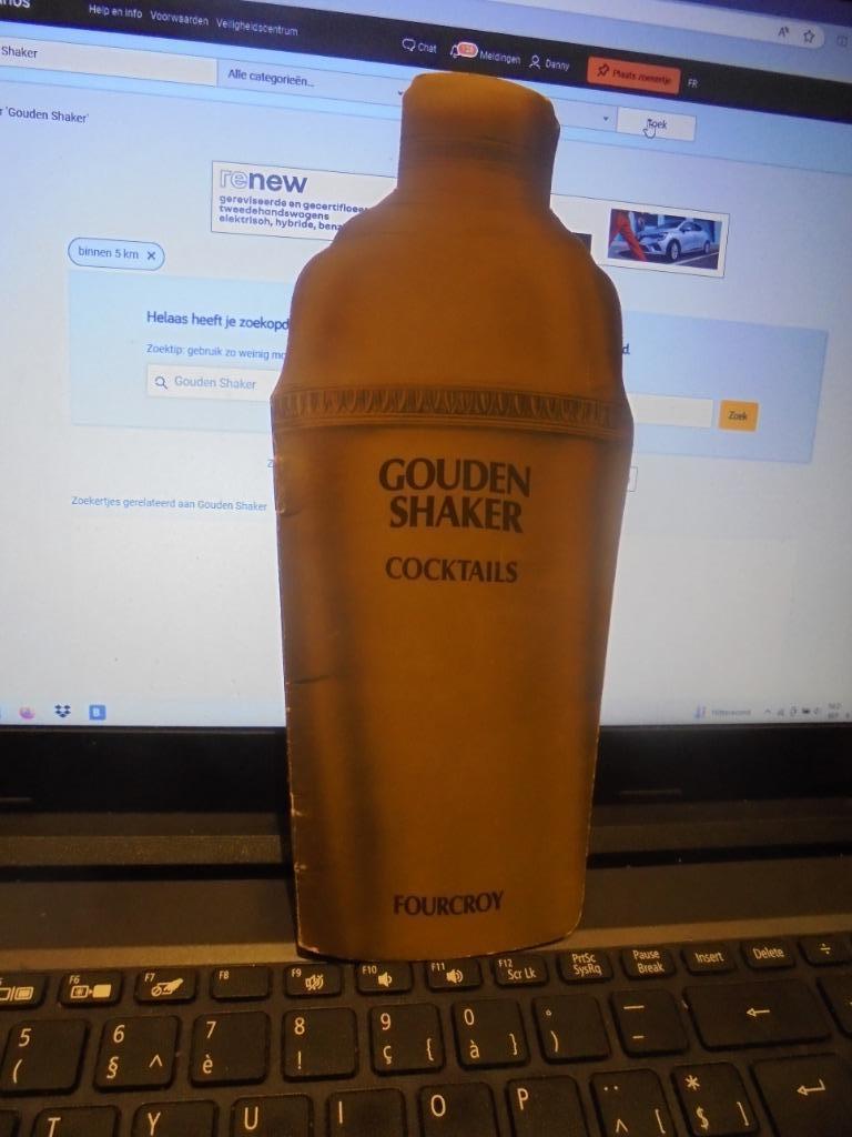 gouden shaker cocktails, Enlèvement, Utilisé, Autres types