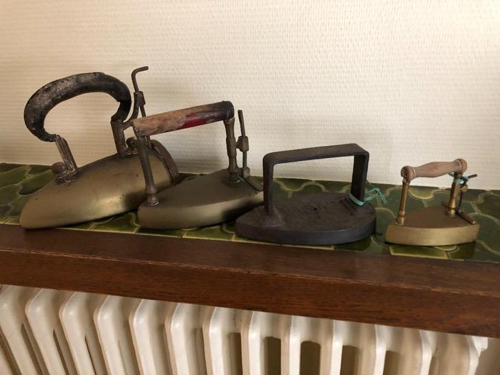 oude strijkijzers, Antiek en Kunst, Curiosa en Brocante, Ophalen