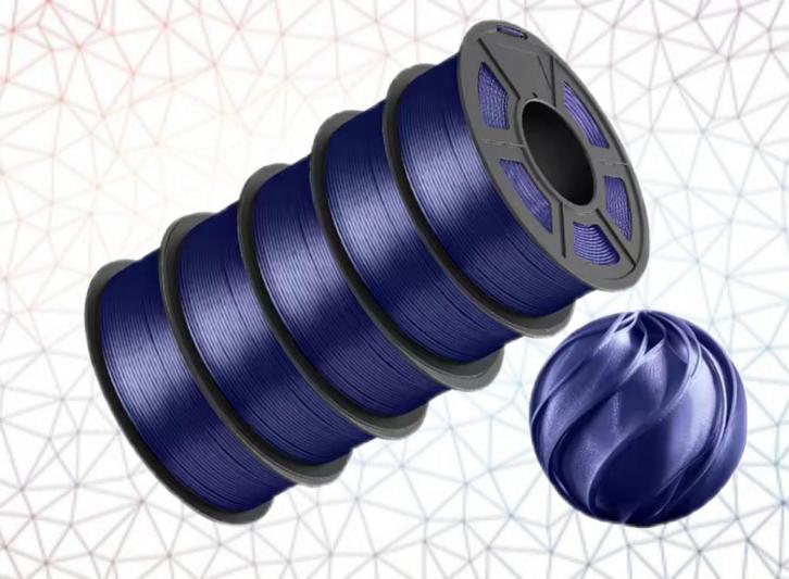 JAYO 3D filament TPU SILK Blauw rol a 1 kilo., Computers en Software, 3D-printerbenodigheden, Nieuw, Verzenden