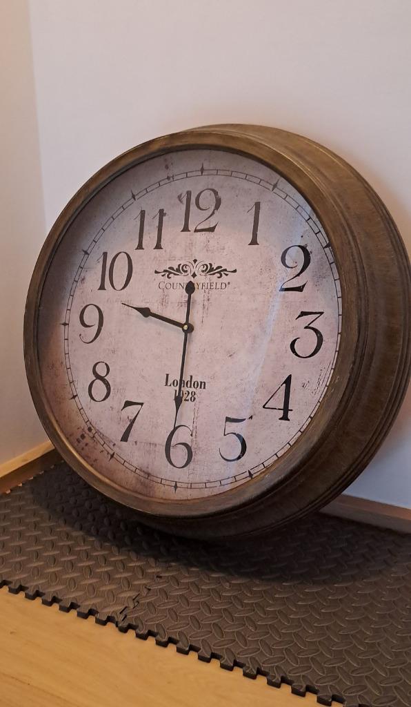 Grande horloge, Huis en Inrichting, Woonaccessoires | Klokken, Zo goed als nieuw, Wandklok, Analoog, Ophalen of Verzenden