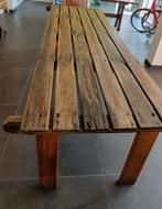 Unieke grote houten tuintafel, Ophalen of Verzenden, Zo goed als nieuw