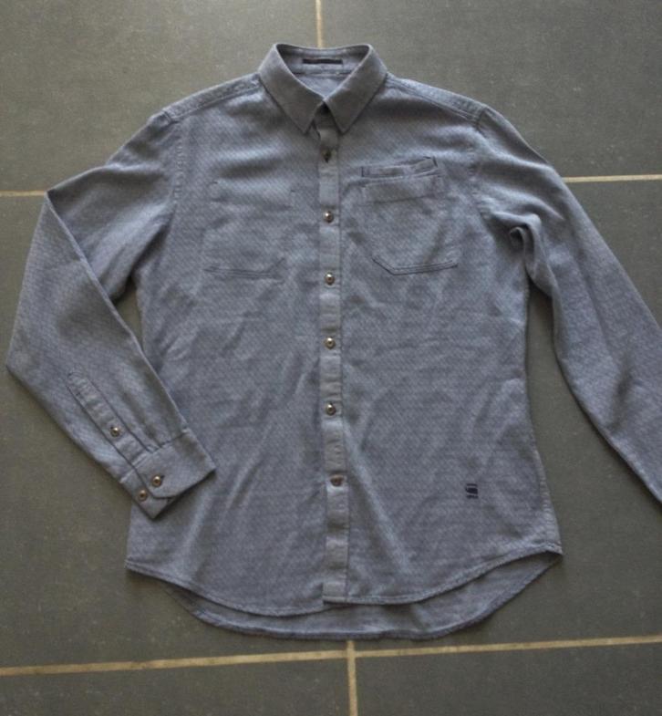 G-STAR RAW hemd licht geruit medium, Kleding | Heren, Overhemden, Zo goed als nieuw, Ophalen of Verzenden