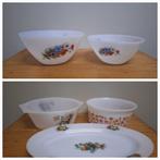 Arcopal vintage schalen, kommen, schotel, Ophalen, Gebruikt, Porselein, Bord of Schaal