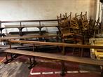 Oude kerkbanken ong 2m30, Antiek en Kunst, Antiek | Meubels | Stoelen en Sofa's, Ophalen