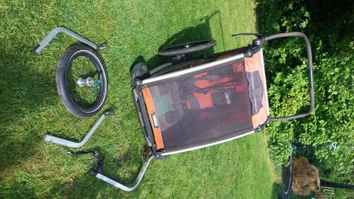 Thule Cross 2 fietskar buggy met jogging kit, Vélos & Vélomoteurs, Accessoires vélo | Remorques, Utilisé, Remorque pour enfant