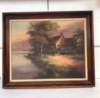 Landschap, olieverf op doek, afm. 50 x 60 cm, Ophalen