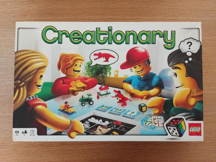 LEGO Creationary (3844) (7 ans et plus/3 à 8 joueurs), Hobby & Loisirs créatifs, Jeux de société | Autre, Comme neuf, 1 ou 2 joueurs