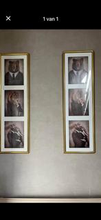 2 gouden kaders met dieren, Ophalen, Zo goed als nieuw