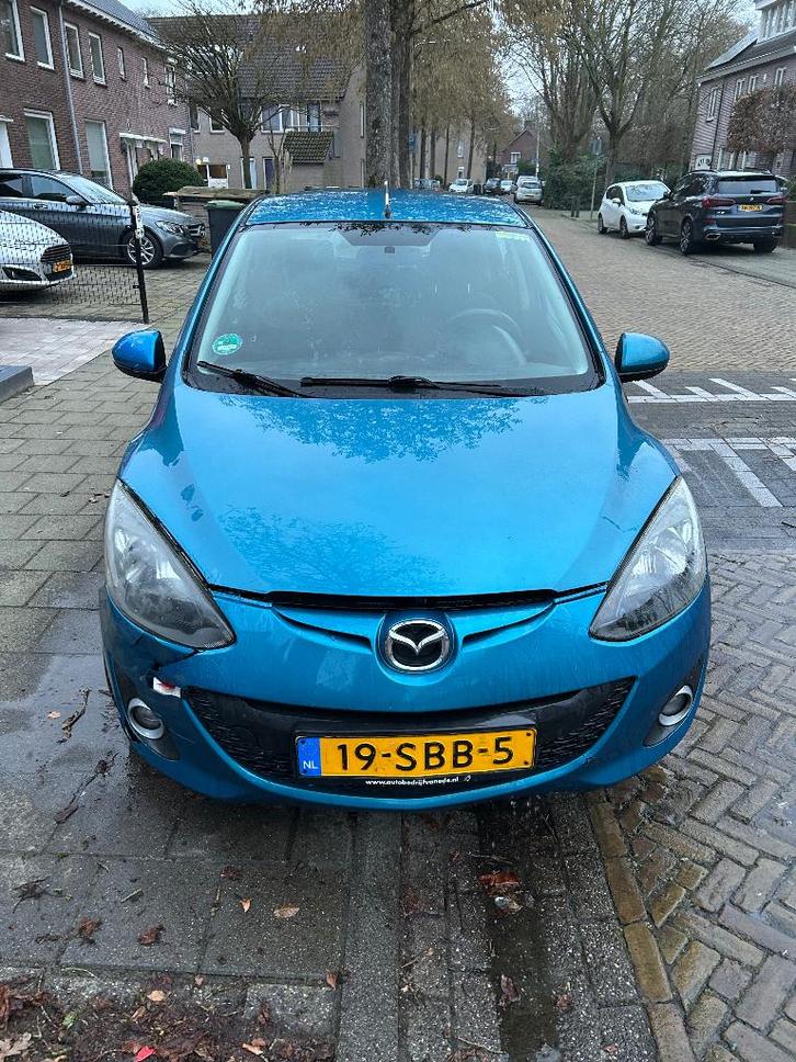 Mazda 2 1.3 Bifuel 62KW 5DRS 2011 Blauw, Auto's, Mazda, Particulier, ABS, Adaptieve lichten, Adaptive Cruise Control, Airbags