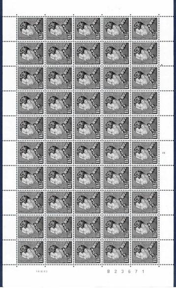 postzegels belgie nr 2111 xx in vel van 50 stuks zeer mooi