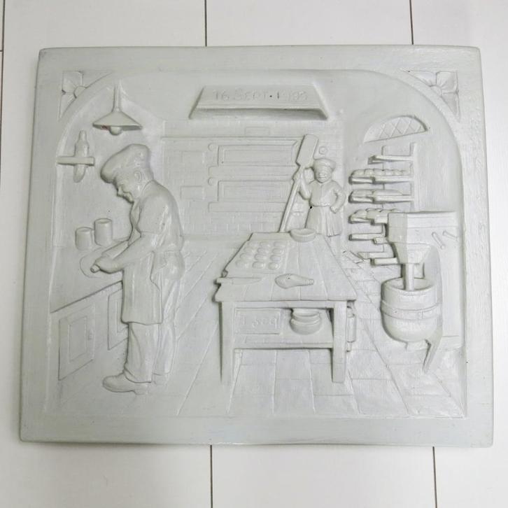 Keramiek tableau bakker, Antiek en Kunst, Curiosa en Brocante, Ophalen of Verzenden