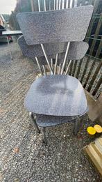 Vintage retro tafeltje met bijpassende stoelen, Huis en Inrichting, Tafels | Eettafels, Ophalen, Overige materialen, Gebruikt