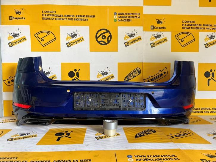 Achterbumper VW Golf 7 GTI / GTD Facelift 4xPDC 5G6807421BK, Auto-onderdelen, Carrosserie, Bumper, Volkswagen, Achter, Gebruikt